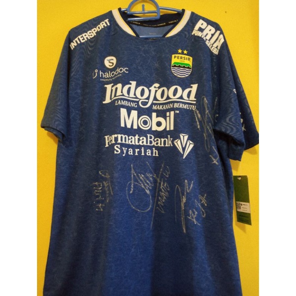 Jersey Persib Bandung Tanda Tangan Pemain