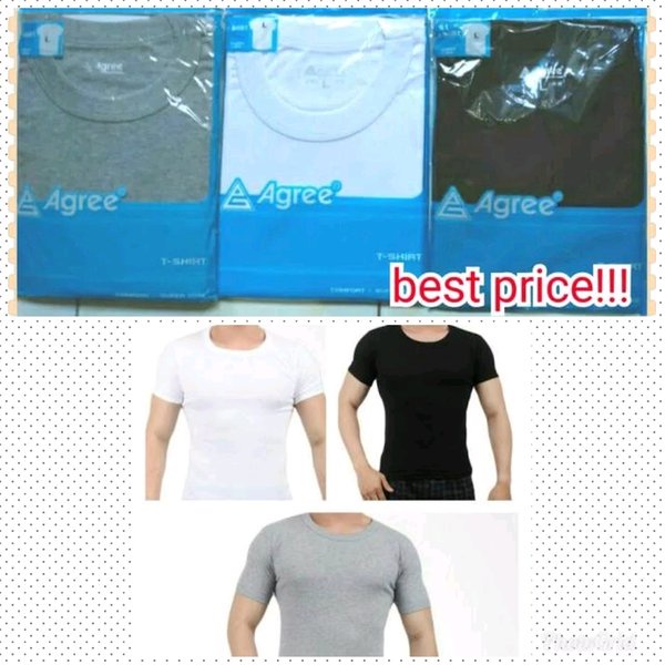 BAJU PRIA / KAOS OBLONG AGREE / KAOS DALAM PRIA / OBLONG PRIA / DALAMAN BAJU