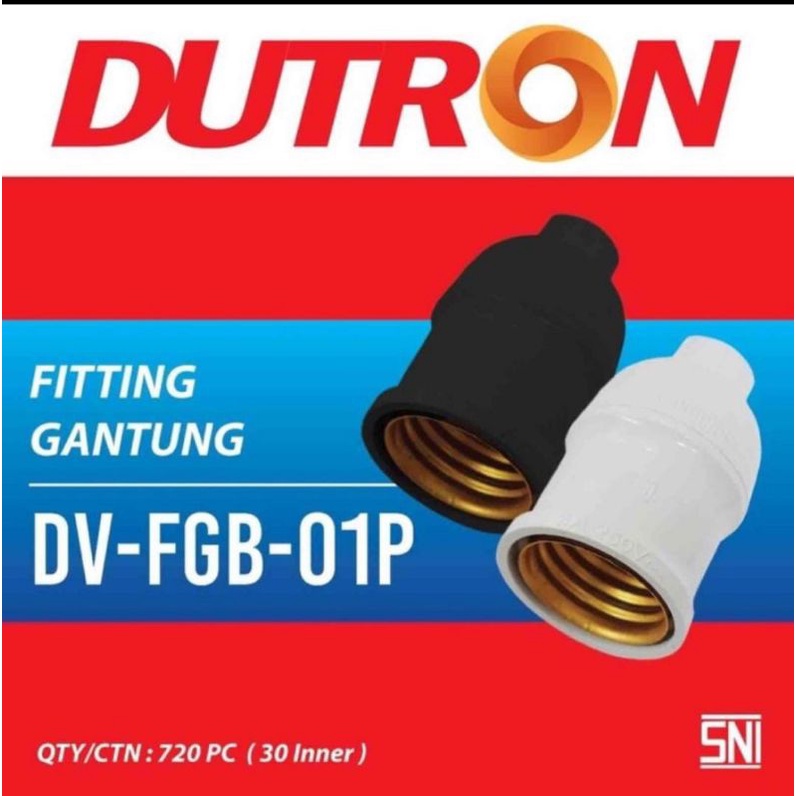 DUTRON FITTING GANTUNG E27 FITTING LAMPU GANTUNG SNI