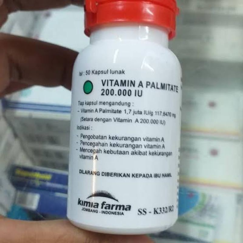 Vitamin A Merah (200.000 IU) harga per piece