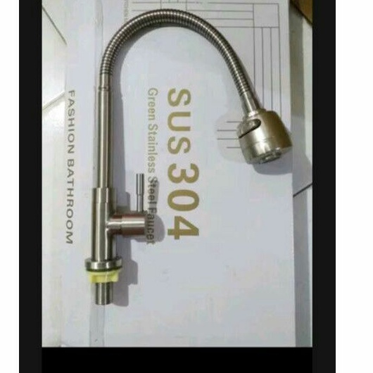 Kran Cuci Piring. Kran Sink Tanam Stainless 304 Flexible model Toto