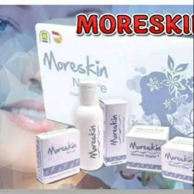 Moreskin nature ORI NASA-paket kecantikan dari NASA - krim malam, krim pagi, toner, serum, sabun