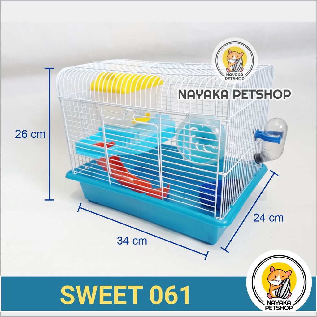 Sweet 061 Kandang Hamster Tingkat 2 Lantai Besar Murah