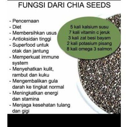 

ORGANIC Chia seed Berat 500gr