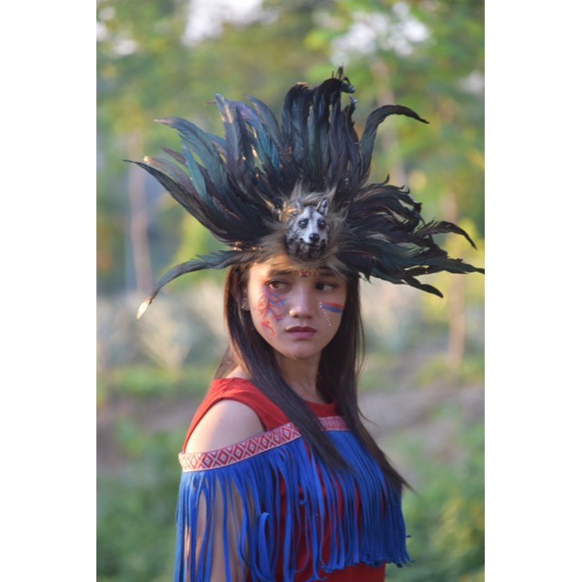 TOPI INDIAN - INDIAN HEADDRESS - BANDO KENING SRIGALA VARIASI WARNA