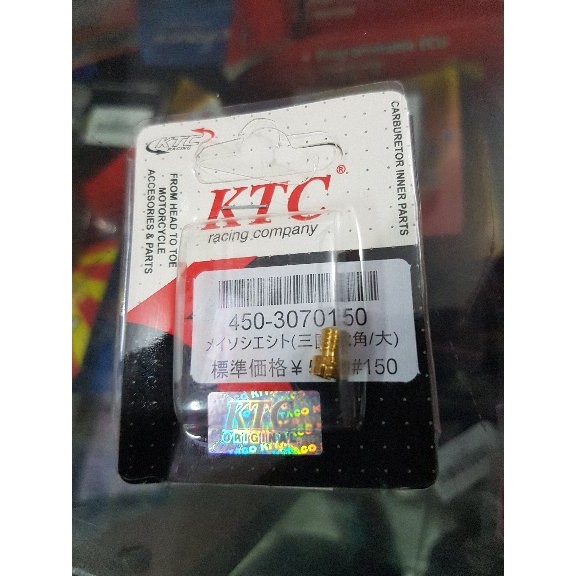 Main Jet Ktc Tiger/Pe/NinjaR ukuran 150 RACING ORIGINAL ORI
