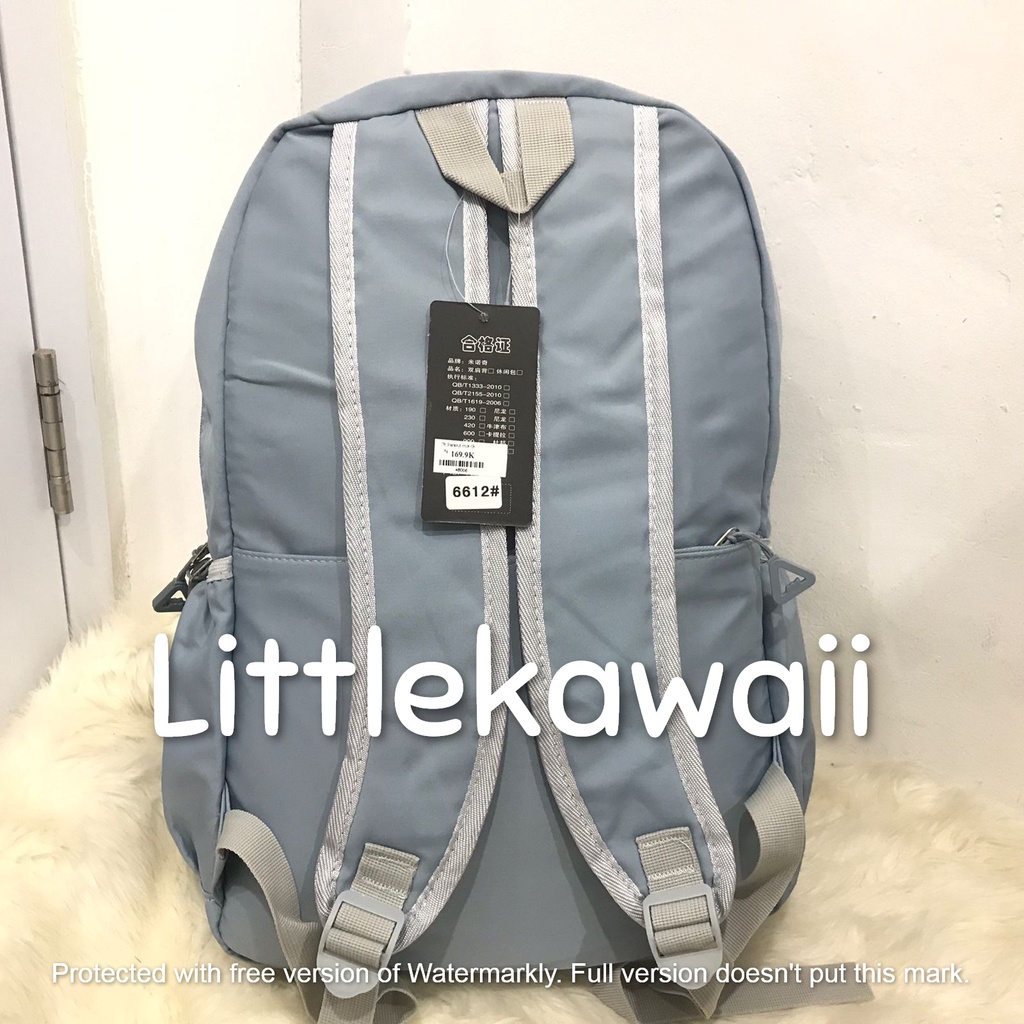 LK/Tas Ransel Laptop Backpack Parasut Sekolah Fashion Anak Remaja Be Cool Gantungan Import