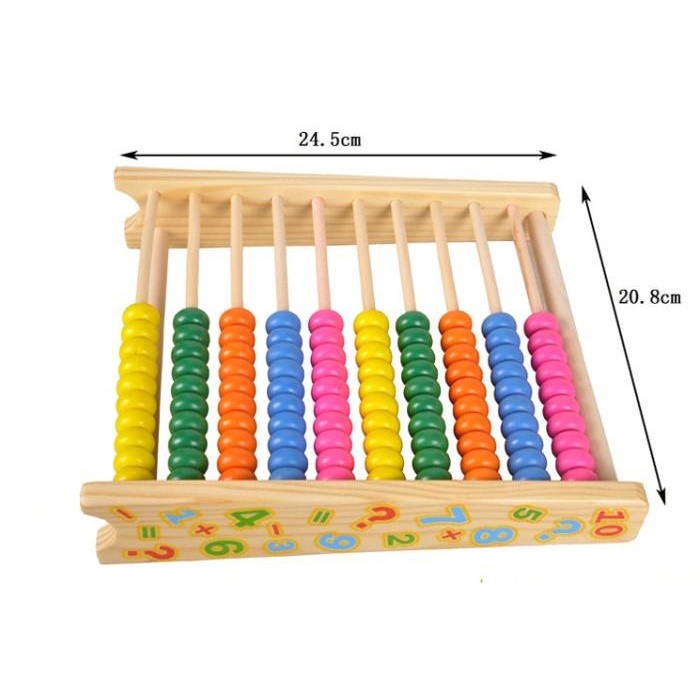 Papan Sempoa Kayu - Mainan Abacus Kayu Best Seller