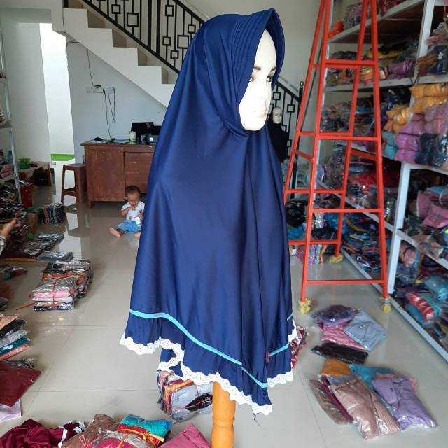 TERLARIS...!!! JILBAB INSTAN JUMBO ARAFAH RENDA-4