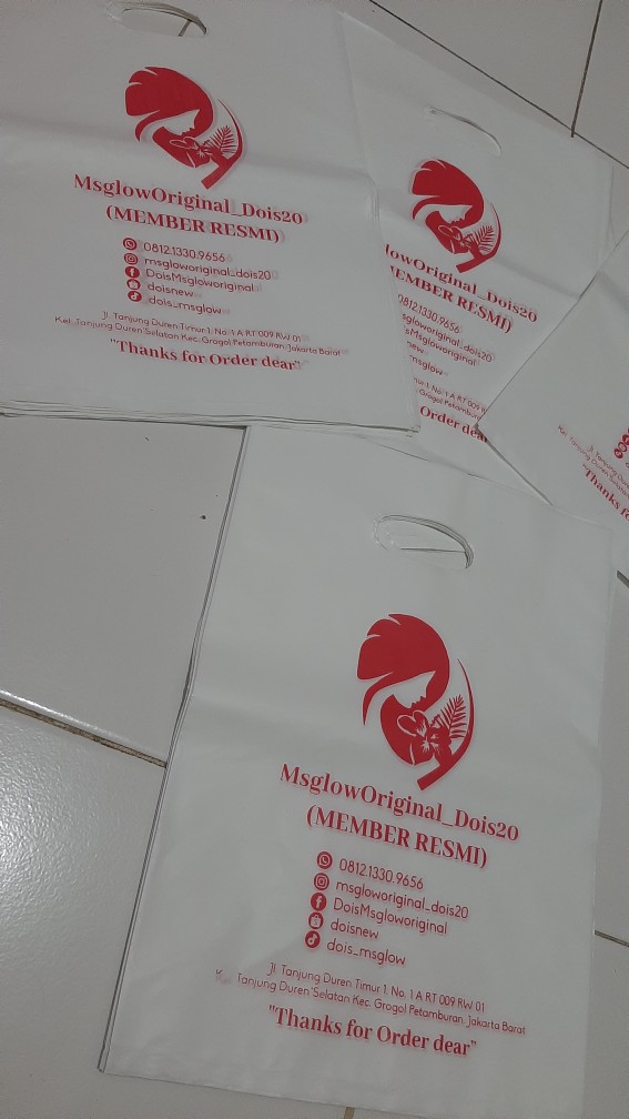 Plastik Packing Olshop Salon Satu Sisi Ukuran 25x35