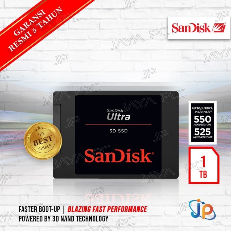 Sandisk SSD Ultra 3D 1TB Sata 3 - Sandisk SSD Ultra 1 TB 2.5"