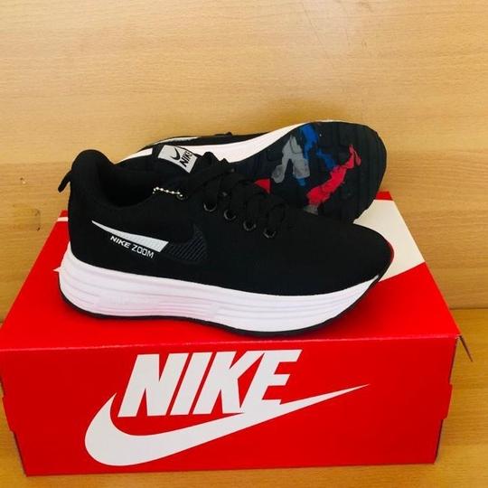Hot Sell.. Sepatu Sekolah Sneakers Nike Anak Perempuan Laki SD SMA Warna Hitam Polos Wanita