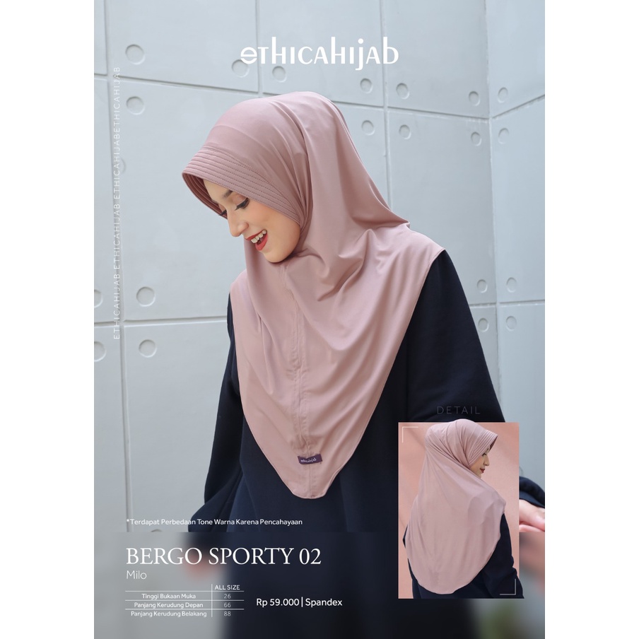 BERGO SPORTY 02 ETHICA // HIJAB BERGO By ETHICA FASHION & FRIENDS