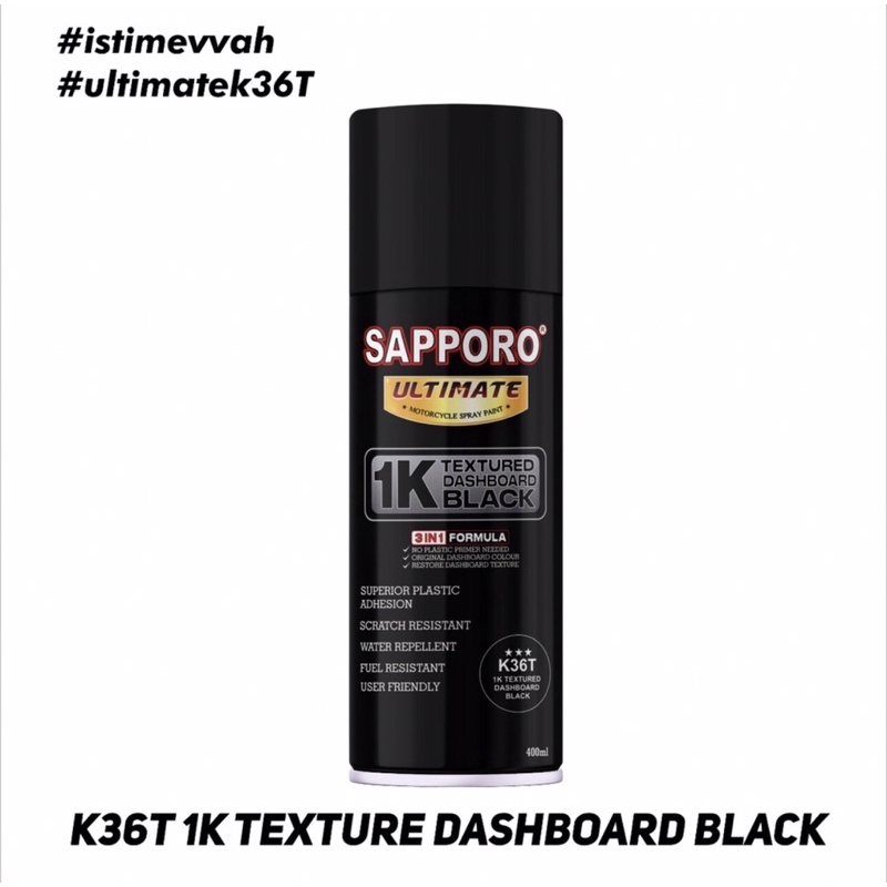 SAPPORO ULTIMATE K36T 1K DASHBOARD BLACK TEXTURE 400 ML