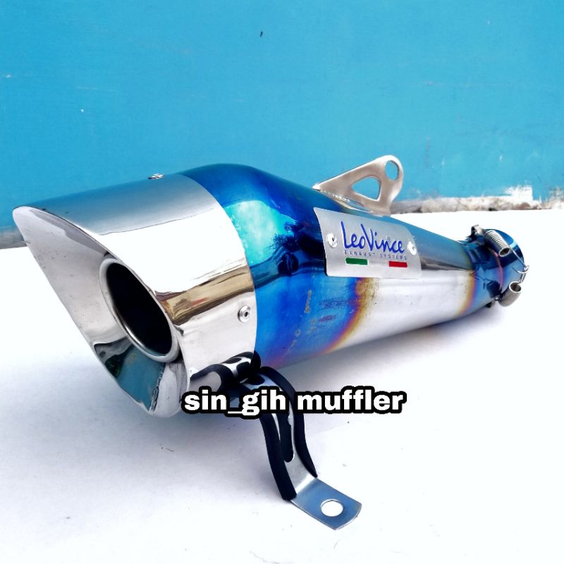 Silincer Knalpot Racing Leovince Leo Vince R15 V3 Vixion Hanya Tabung