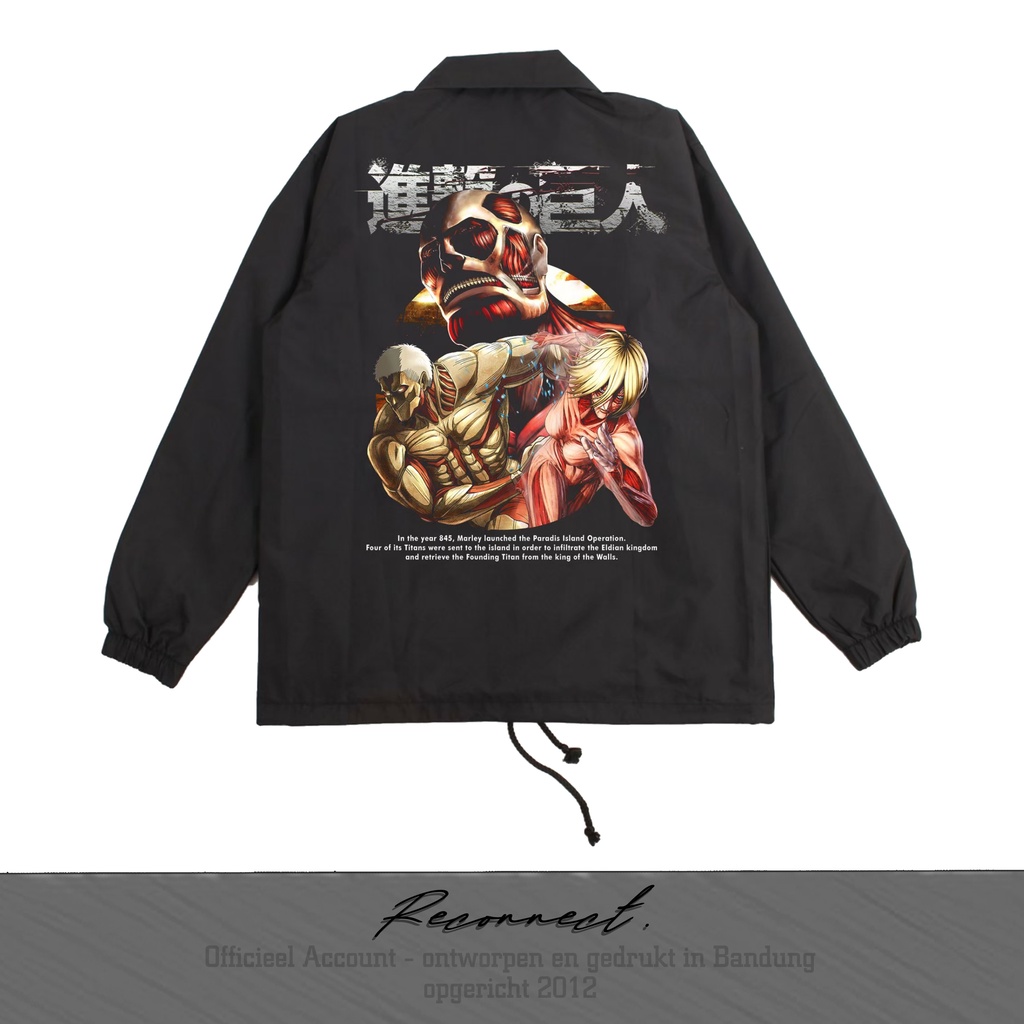 Reconnect Coach Jacket Attack On Titan - Unisex