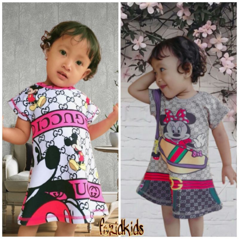 (COD)DRES ANAK||DRES MINNI MOUS ANAK