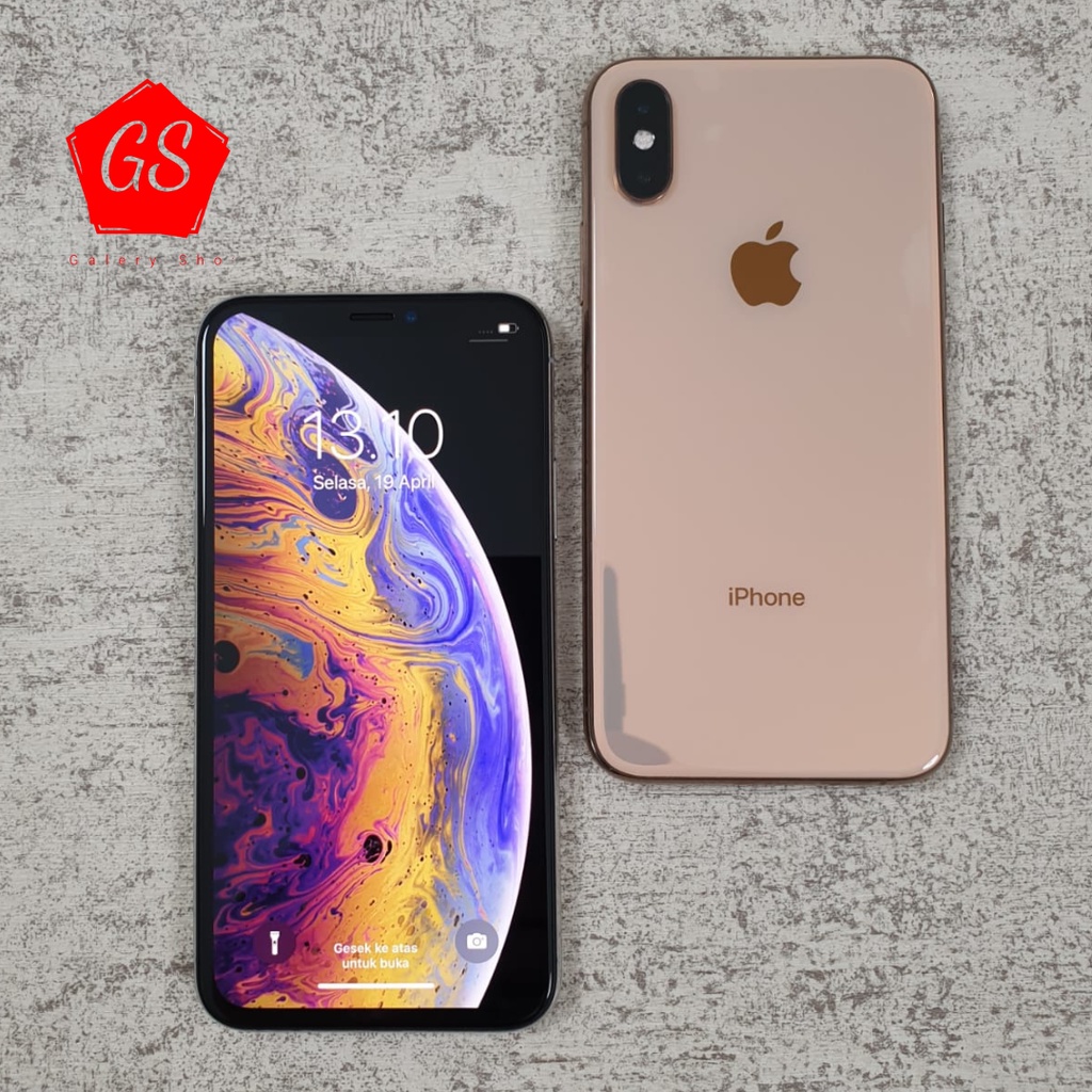 IPHONE XS 512GB 256GB 64GB Second Ori Mulus Fullset-Gold