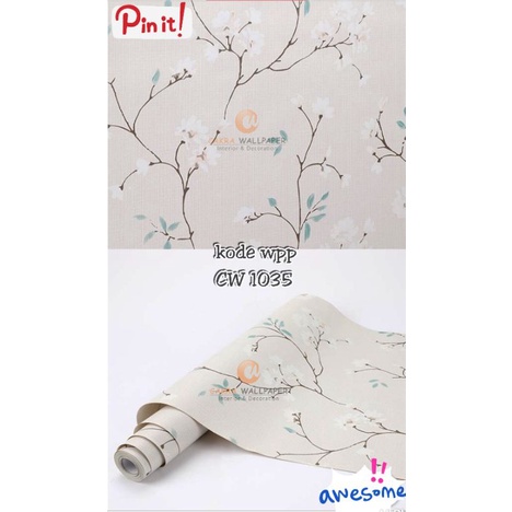 [TERLARIS] Wallpaper dinding wallpaper stiker wallpaper pvc anti air anti noda