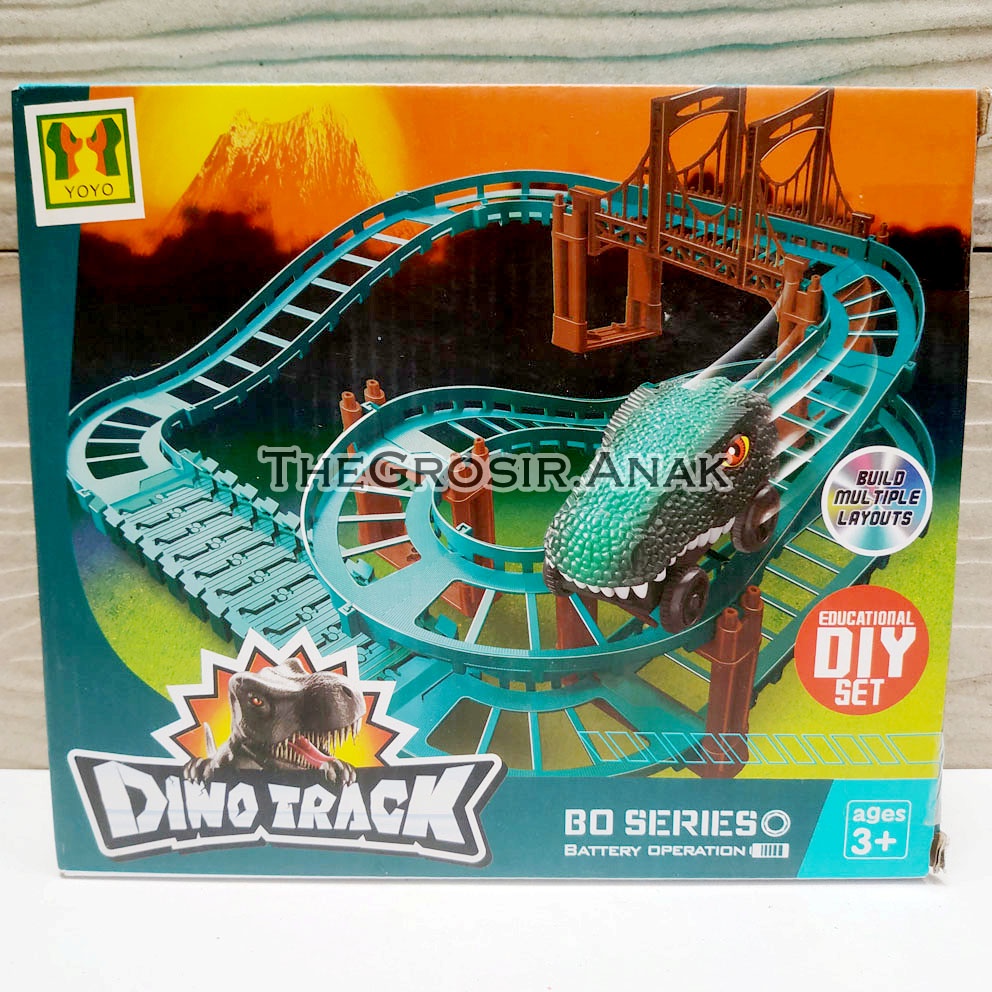 Dino Track Mainan Jalur Lintasan Mobil Dinosaurus Jurassic World