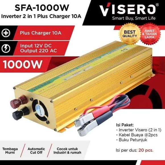 Power inverter Visero 2 in 1 Plus Charger 10A 1000 Watt SFA 1000W 10 A