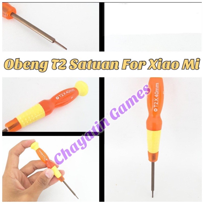 Obeng HP Satuan Model T2 x 40mm Untuk HP Xiaomi Oppo Vivo Huawei