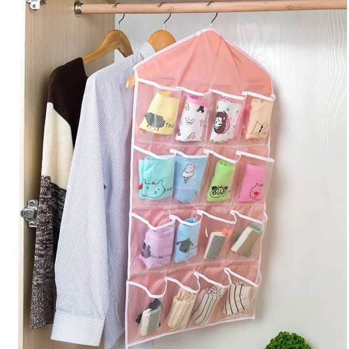 TOKO MUDA POUCH GANTUNG Korean Underwear Pouch banyak sekat LL26