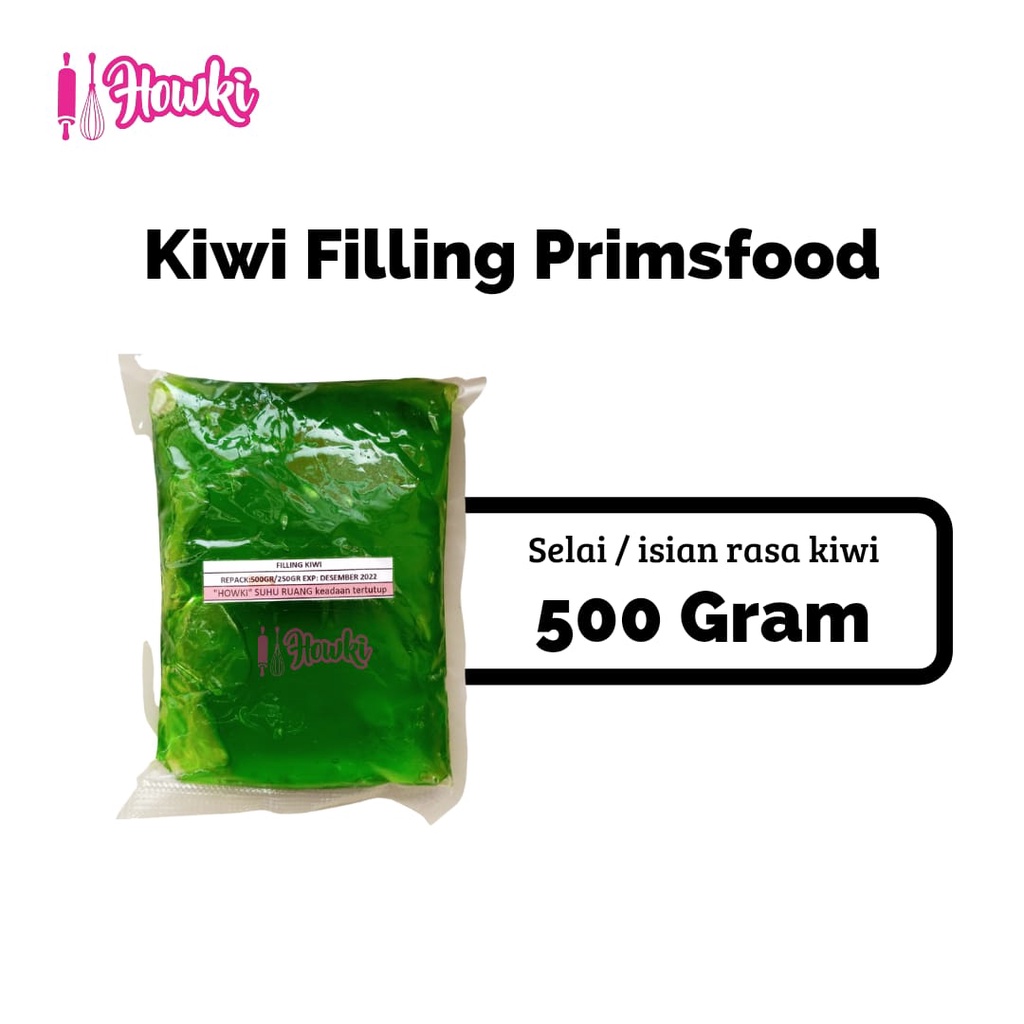 

Kiwi Filling Primsfood / Selai Kiwi Repack 500Gr