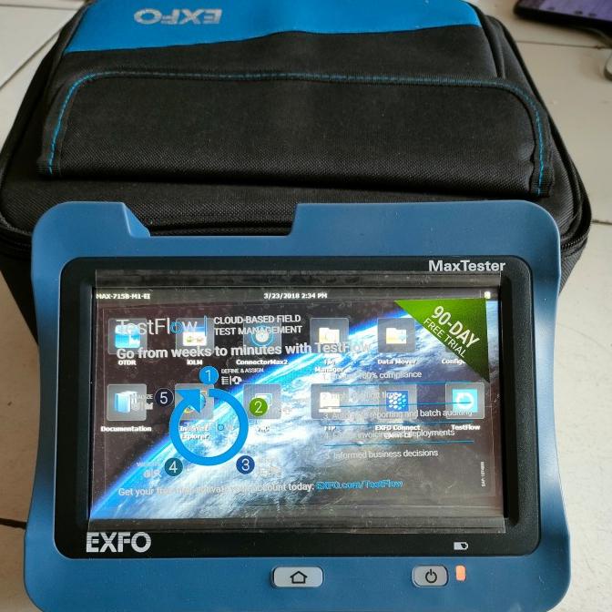 Otdr Exfo Maxtrster 715B 2 Lamda / Otdr Exfo Backbone Fiber Optic