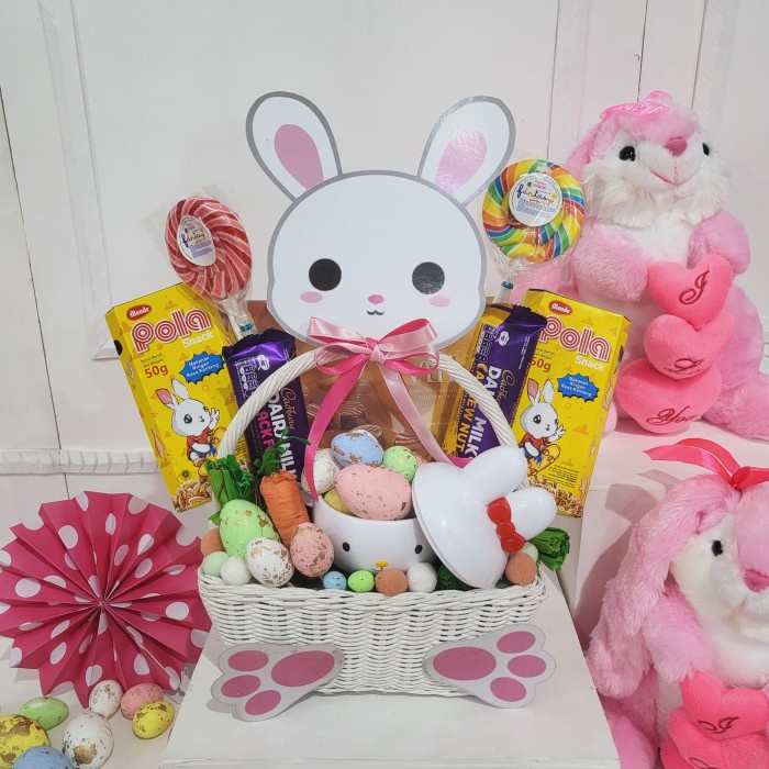 

Paket dekorasi box hampers easter bunny eggs kelinci telur paskah 114