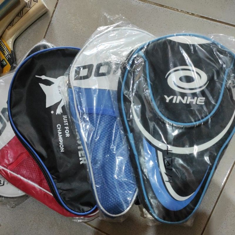 Tas cover bet bat pingpong tenis meja berbagai merk Donic, Spin master, Yinhe