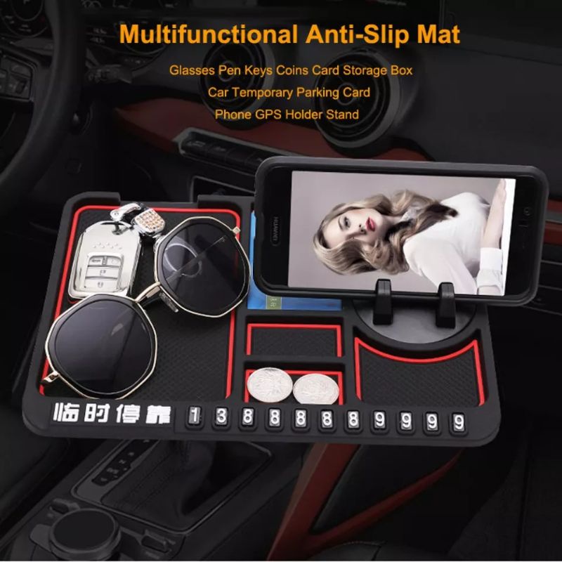 Holder hp multifungsi anti slip untuk dashboard mobil