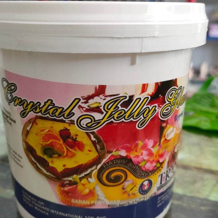 

Trans Crsytal jelly Glaze 1kg Pengkilap Roti Kue Pie