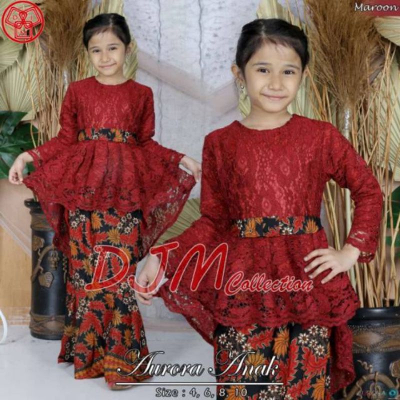 SETELAN KEBAYA AURORA ANAK/KEBAYA ANAK MODERN/KEBAYA ANAK TERLARIS