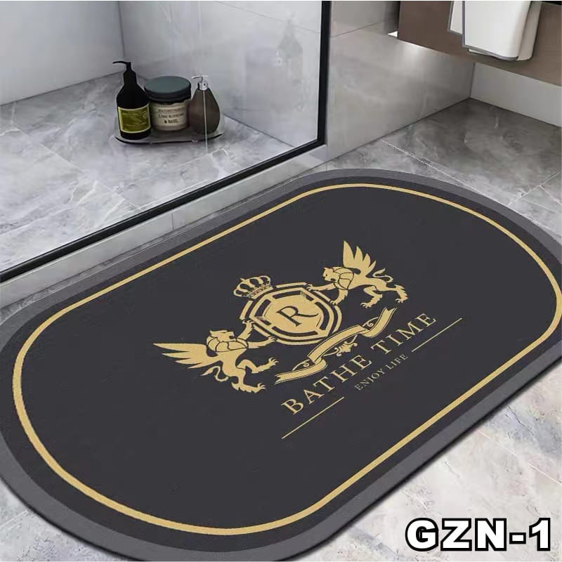 BISA COD Keset Kaki Kamar Mandi Nyerap Air Anti Bakteri Premium Anti Slip Keset Batu Kamar Mandi motif lucu 2.8 home colection