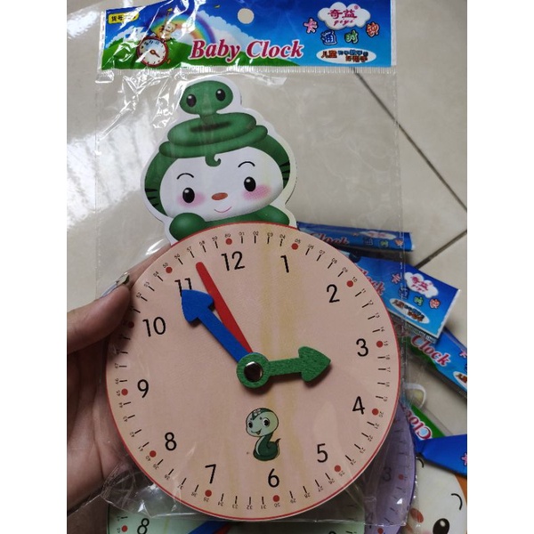 mainan edukasi / jam edukasi kayu REJECT