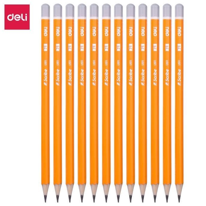 

Bagus Deli Eu51100 Pensil Kayu-Graphite Pencil 2B Orange Gagang Promo