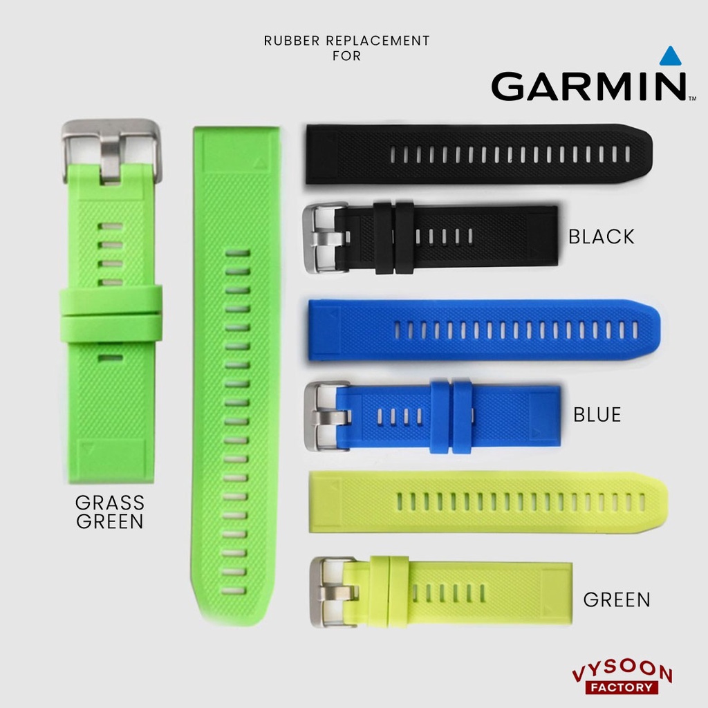 Tali Rubber Strap Karet Garmin Fenix 6 7 Approach s62 Forerunner 955