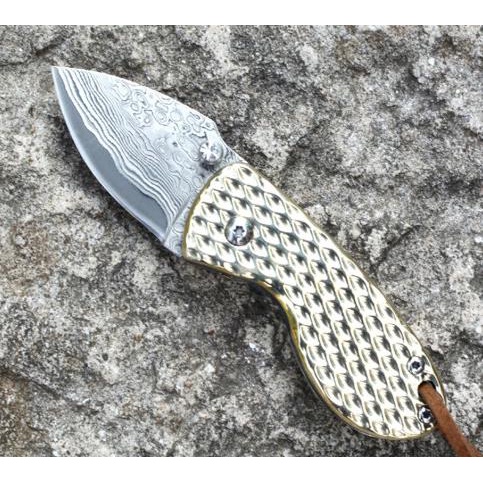 PISAU LIPAT DAMASKUS FOLDING KNIFE DAMASCUS EDC POCKET KNIFE TRAVEL DSFG46316