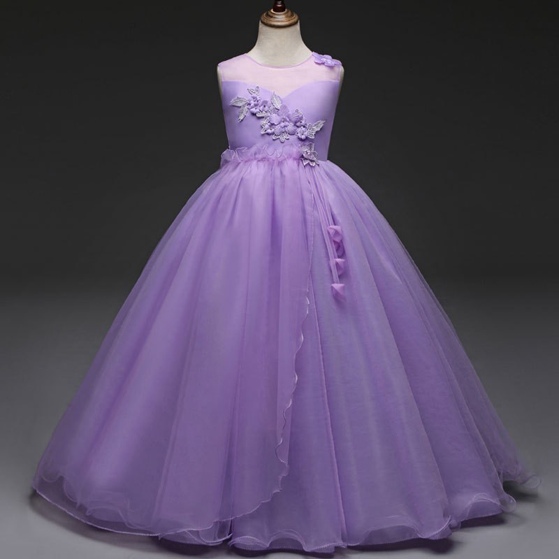 RIANA DRESS GAUN PESTA PANJANG LONG DRESS PRINCESS ANAK PEREMPUAN IMPOR