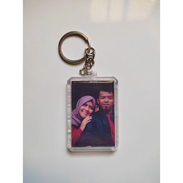 GANCI GANTUNGAN KUNCI AKRILIK BEBAS REQUEST CUSTOM FOTO MURAH