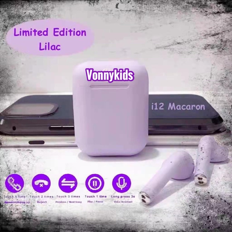 InPods 12 Macaron and Simple color series Earphone TWS bluetooth 5.0 Headset inpods12 i12-0