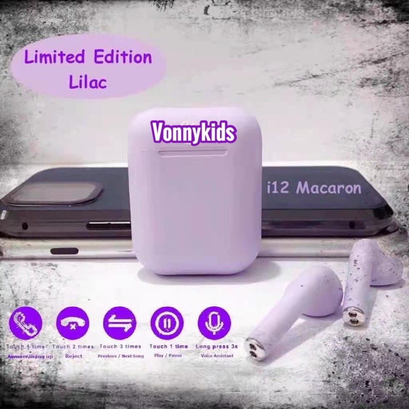 InPods 12 Macaron and Simple color series Earphone TWS bluetooth 5.0 Headset inpods12 i12