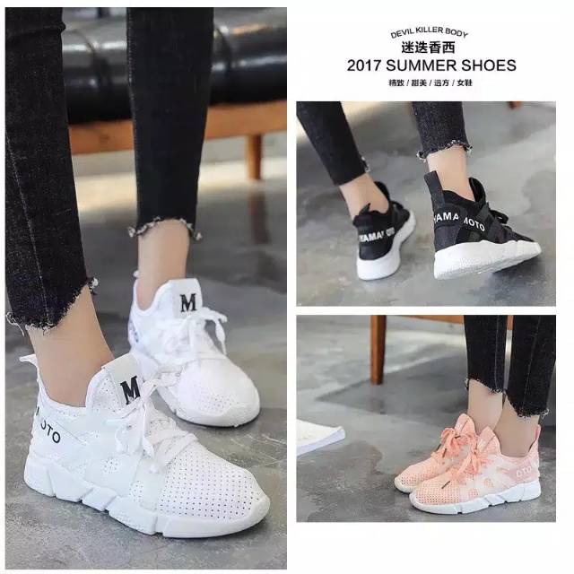 Sepatu Wanita - Fashion Woman Outdoor Dance Sport Shoes