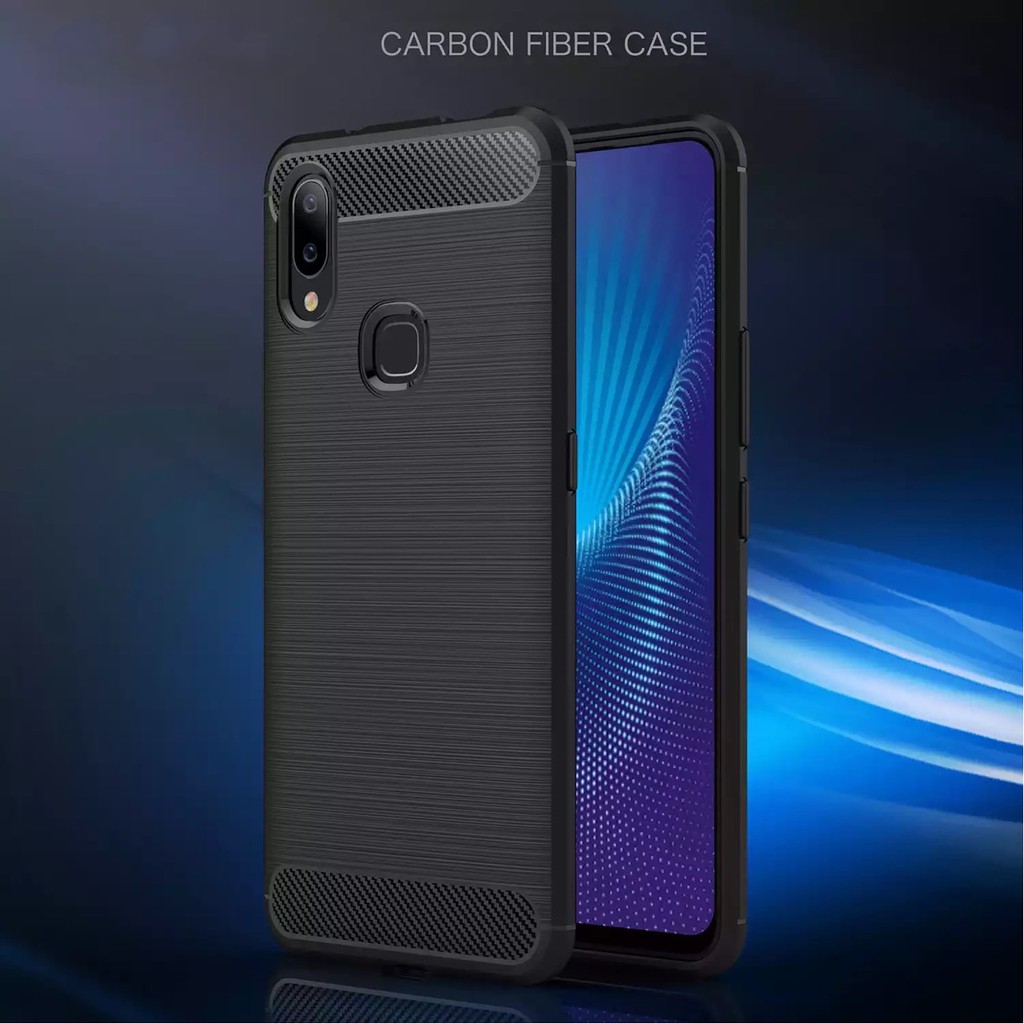 Case Vivo Rugged Armor Softcase Casing Vivo Soft Case Premium Cover Carbon Vivo