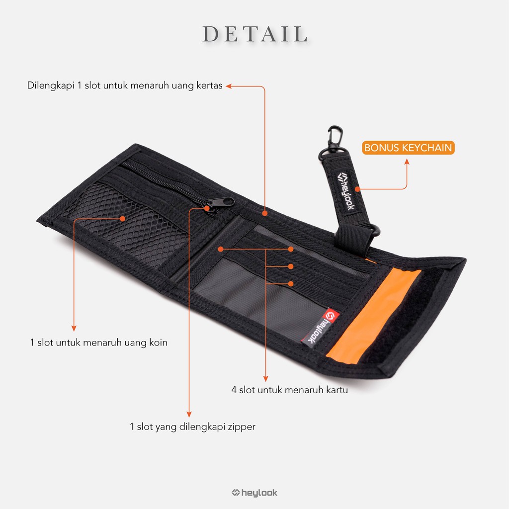 HEYLOOK Project - Dompet Pria Waterproof Dompet Lipat S.W.A.T Dompet Pendek Dompet Anti Air Distro