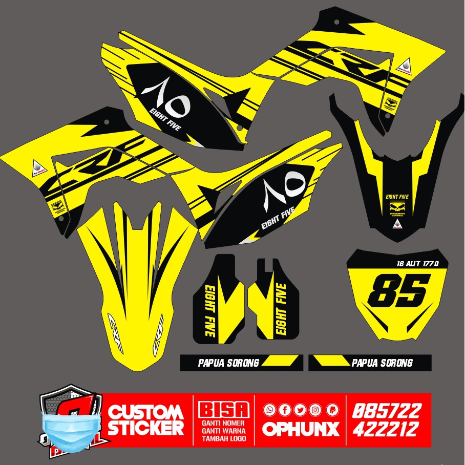 Stiker DECAL CUSTOM CRF 150 L Honda CRF Sticker (11)