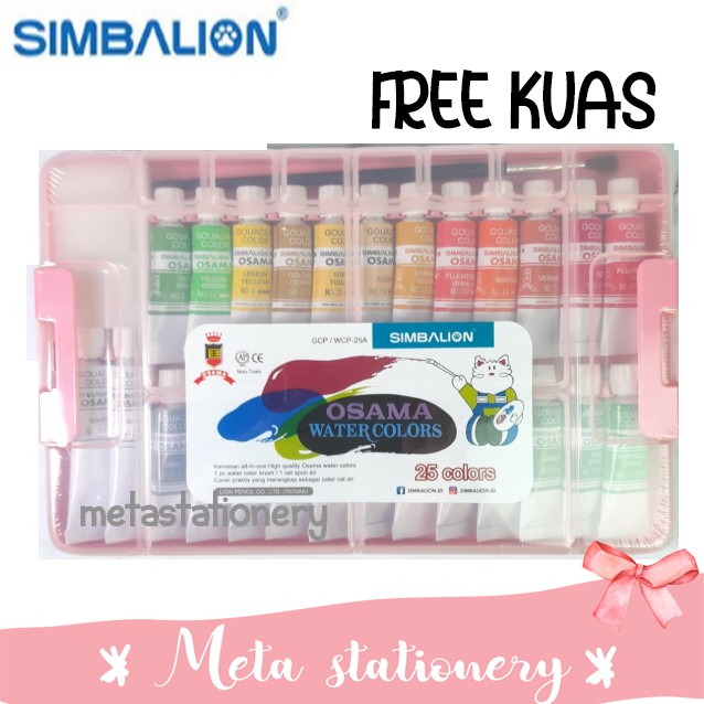 

Cat Air Simbalion Watercolor set 25 warna (WCP-25A)