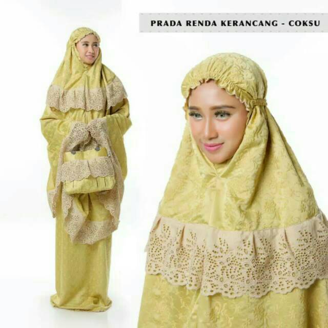 MUKENA BRUKAT MEWAH MUKENA KHADIJAH MUKENA PRADA KERANCAN