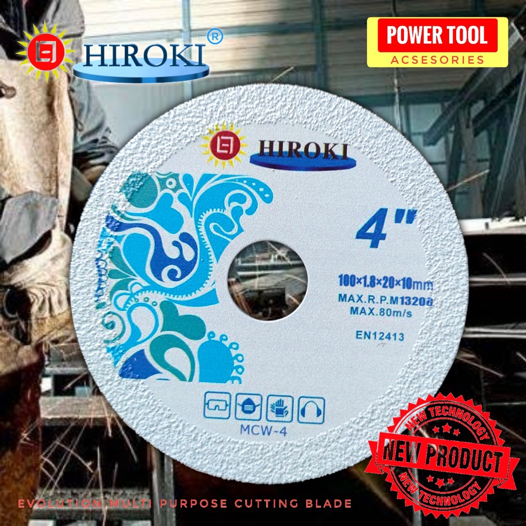 Evolution Blade Multi Purpose Cutting Wheel 4 Inch Original Hiroki Mata Pisau Cirkle Potong Asah Pol